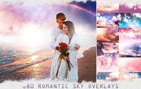 80张浪漫天空柔和温暖的天空叠加合成覆盖纹理素材