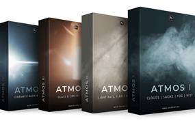 Care4art-ATMOS大气光线+玻璃水晶+镜头光晕叠加合成素材4套捆绑包