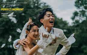 ins森系文艺小清新旅拍字体排版PSD模板素材