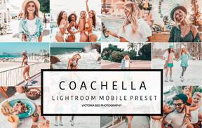 lr预设Coachella Influencer 旅拍温暖人像胶片预设