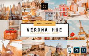 lr预设粉彩黄桃色系LR预设 BukeShop Verona Hue Lightroom Preset