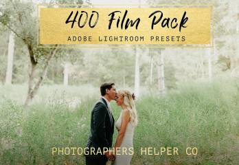 lr预设用于婚礼和肖像的400胶卷色调Lightroom预设400 Film LR Preset Pack