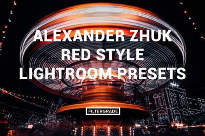 lr预设摄影师Alexander Zhuk城市街道建筑工业风黑金胶片Lightroom预设RED STYLE LIGHTROOM PRESETS