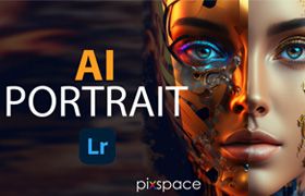 PixSpace-AI人工智能完美人像PS/LR预设+视频教程AI portrait - Intelligent lightroom presets
