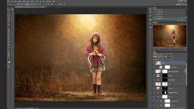 梦幻秋季儿童摄影调色与合成教程（附素材）