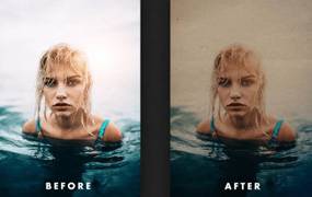 复古电影海报智能对象PSD模板