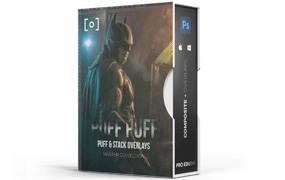 Pro EDU烟雾叠加素材Puffs Of Smoke Stacks Overlays