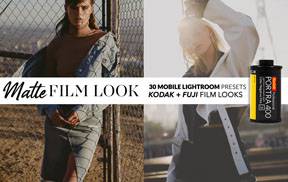 lr预设经典富士柯达电影胶片Lightroom预设+手机版Mobile Lightroom预设