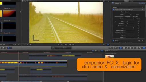 FCPX插件控制+153个炫光素材