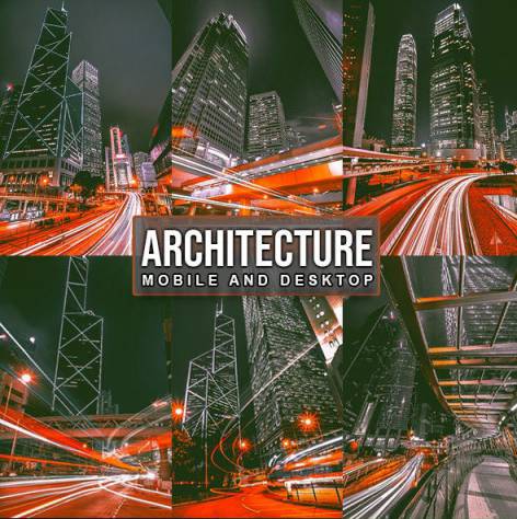 lr预设城市建筑黑金预设 Urban Architecture Lightroom Presets