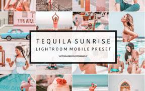 INS风旅拍人像暖色调Lightroom预设VictoriaBee TEQUILA SUNRISE Lightroom Presets