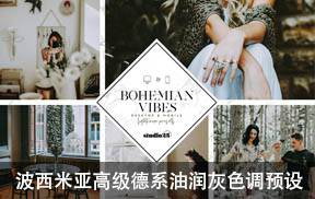 lr预设波西米亚-高级德系油润灰色调lightroom预设