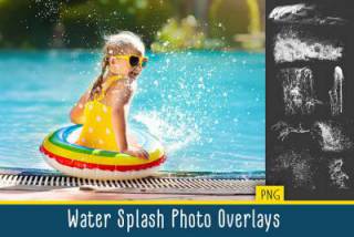 高清海浪浪花瀑布水花飞溅摄影后期叠加合成素材32张PNG