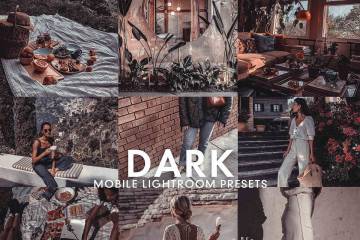 lr预设黑暗风格手机LR预设DNG格式