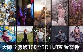 RGGEDU大师收藏版100个3DLUT创意色彩分级包