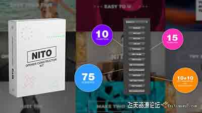 AE脚本-MG动画运动图形元素生成工具包 NITO – Opener Element Co…