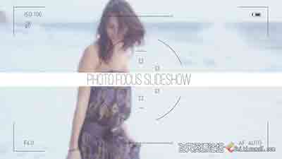 相机聚焦UI拍摄视频照片相册AE片头 Photo Focus Frames Slideshow