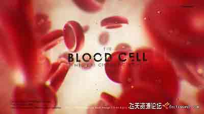 红细胞医疗文字片头 Red Blood Medical Opener