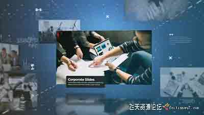 现代科技感企业商务图片介绍宣传片头 Corporate Slideshow