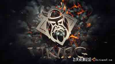 E3D大气游戏电影三维文字标题宣传片头 Cinematic Trailer Viking