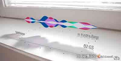 音乐波形可视化合成动画模板 3D Music Visualizer in Your Video v2.0