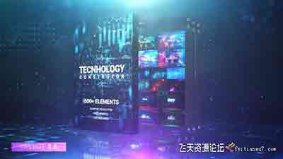 AE脚本-600个科技感HUD信息数据故障场景UI界面元素动画预设