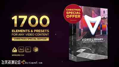 AE脚本1500种视频特效制作包装动画预设兼容中文Win/Mac版本AE