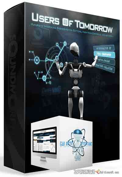 高科技信息HUD可视化屏幕触摸按钮UI交互界面动态音效包-视频/音效素材