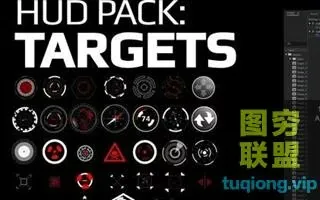 [AE模板] 科技感目标点动画 Hud Pack – Targets