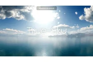 [Blender插件]True-Sky V2.0.4 三维空间真实天空模拟Blender插件