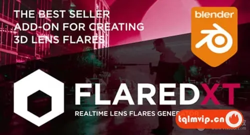 [Blender插件]真实镜头光效耀斑Flared V1.9.54 – Lens Flares In Blender