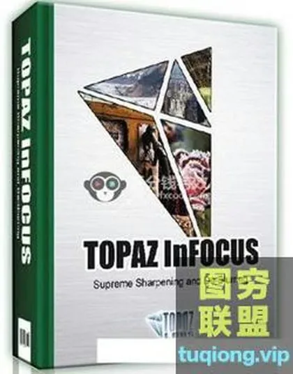 [PS插件][PS特效插件]  PS模糊照片自动变清晰滤镜插件Topaz InFocus 1