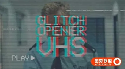 [PR模板]PR信号抖动故障包装模板 VHS GLITCH