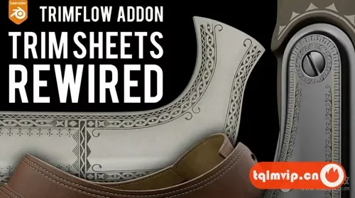[Blender插件]贴画纹理路径绘制Trimflow V2.1.1+使用教程