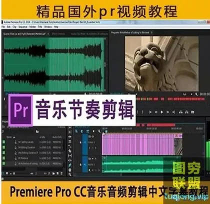 [调色剪辑]PR音乐节奏剪辑课程,中文字幕!