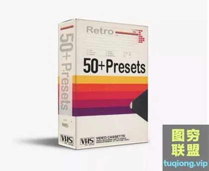 [AE/PR插件]50组 VHS预设包包含音效和抖动效果素材vhs-presets pack