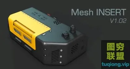 [3Ds Max插件][3dsmax] Mesh Insert硬表面建模3dsmax插件V1.14版-