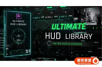 [PR模板]263组未来图形元素HUD地图加载UI界面显示动画 Ultimate