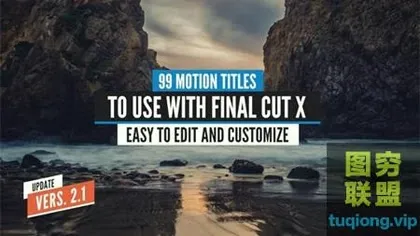[FCPX插件]FCPX模板:99组文字标题字幕预设动画 Final Cut Titles Pa