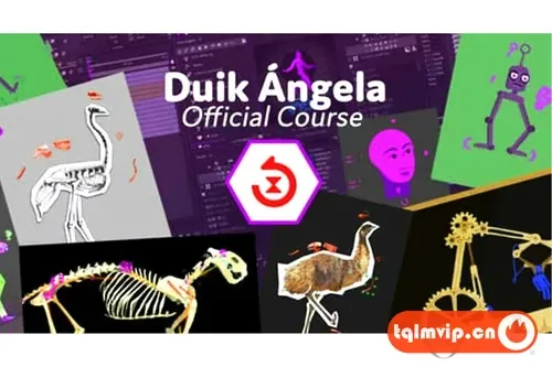 [AE脚本]中文版二维卡通角色骨骼绑定MG动画工具AE脚本 Duik Angela 17.1.8 Win/Mac