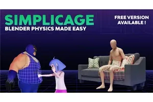 [Blender插件]物理碰撞面生成工具 Simplicage Pro v1.0.8
