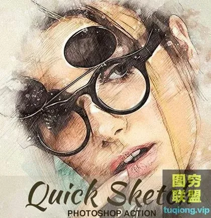 [PS插件]人物照片一键转卡通素描效果,素描画也可以这样做!