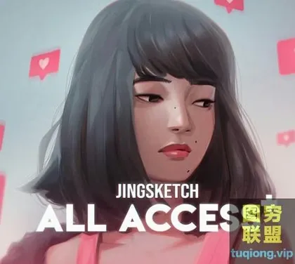 [Procreate笔刷]Jingsketch 50套数字绘画Procreate画笔笔刷调色板与视频教程合