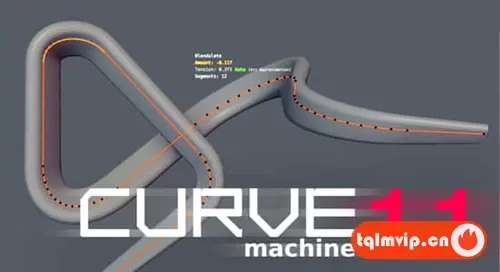 [Blender插件]拐角曲线节点编辑器 CURVEmachine V1.1