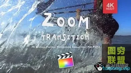 [FCPX插件]FCPX转场插件-94个摄像机移动缩放冲击聚焦扭曲旋转视频转场