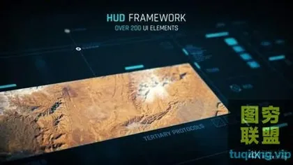 [AE模板]200多种简洁UI界面科技感HUD元素动画 HUD – Framewo