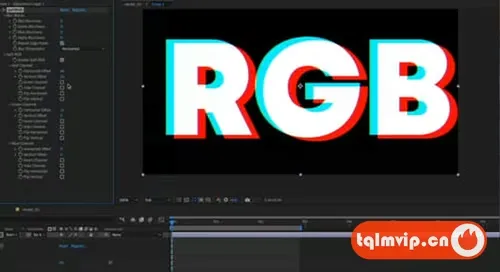 [AE插件]中文汉化-RGB色彩通道分离故障复古视觉特效 RGB Split v1.0.0