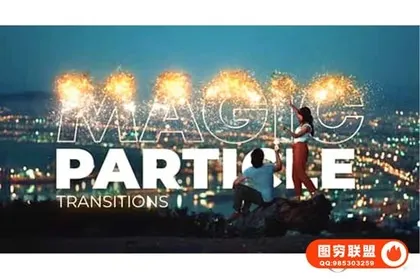 [达芬奇模板]魔法粒子画面溶解消散视频转场预设 Magic Particle Tr