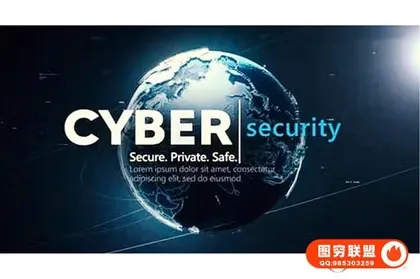[AE模板]科技感信息数据安全创意展示动画 Cyber Security