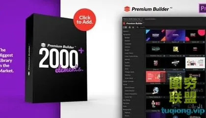 [PR插件]PR脚本-2000个社交媒体图标文字标题排版设计运动图形转场背景商务动画 Pre